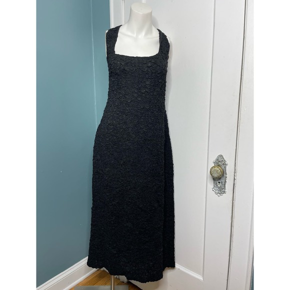 Mara Hoffman Dresses & Skirts - Mara Hoffman Sloan Dress XL Black Crinkle Texture Sleeveless